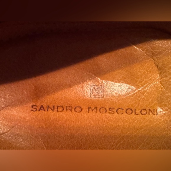 BRAZIL Sandro moscoloni Brown Leather Loafers size 8 - Picture 6 of 8